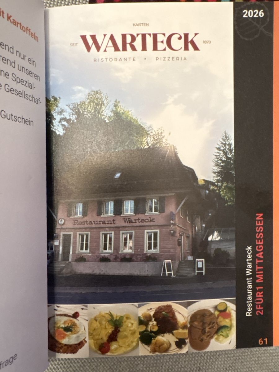 Buoni: Bon 2 pour 1 repas de midi – Nuovo (secondo la descrizione) da Düdingen venduto da Yellow