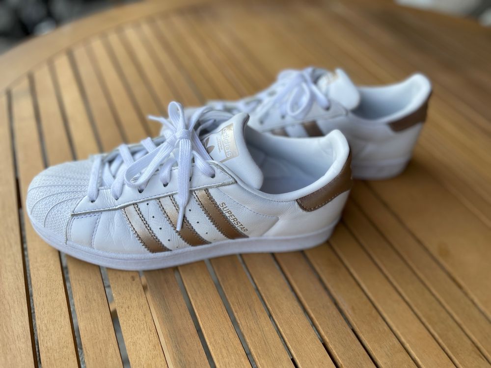 Adidas superstar cheap weiß blau 39