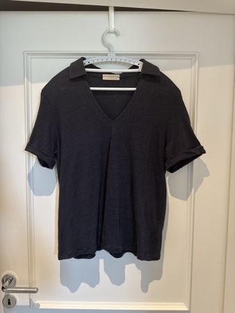 PUROTATTO Damen Poloshirt dunkelblau Grösse 46 italien