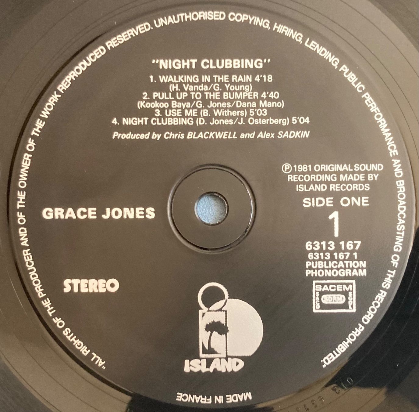 Dischi in vinile: GRACE JONES - NIGHTCLUBBING – Usato da Poliez-Pittet venduto da Newtown-Records 2