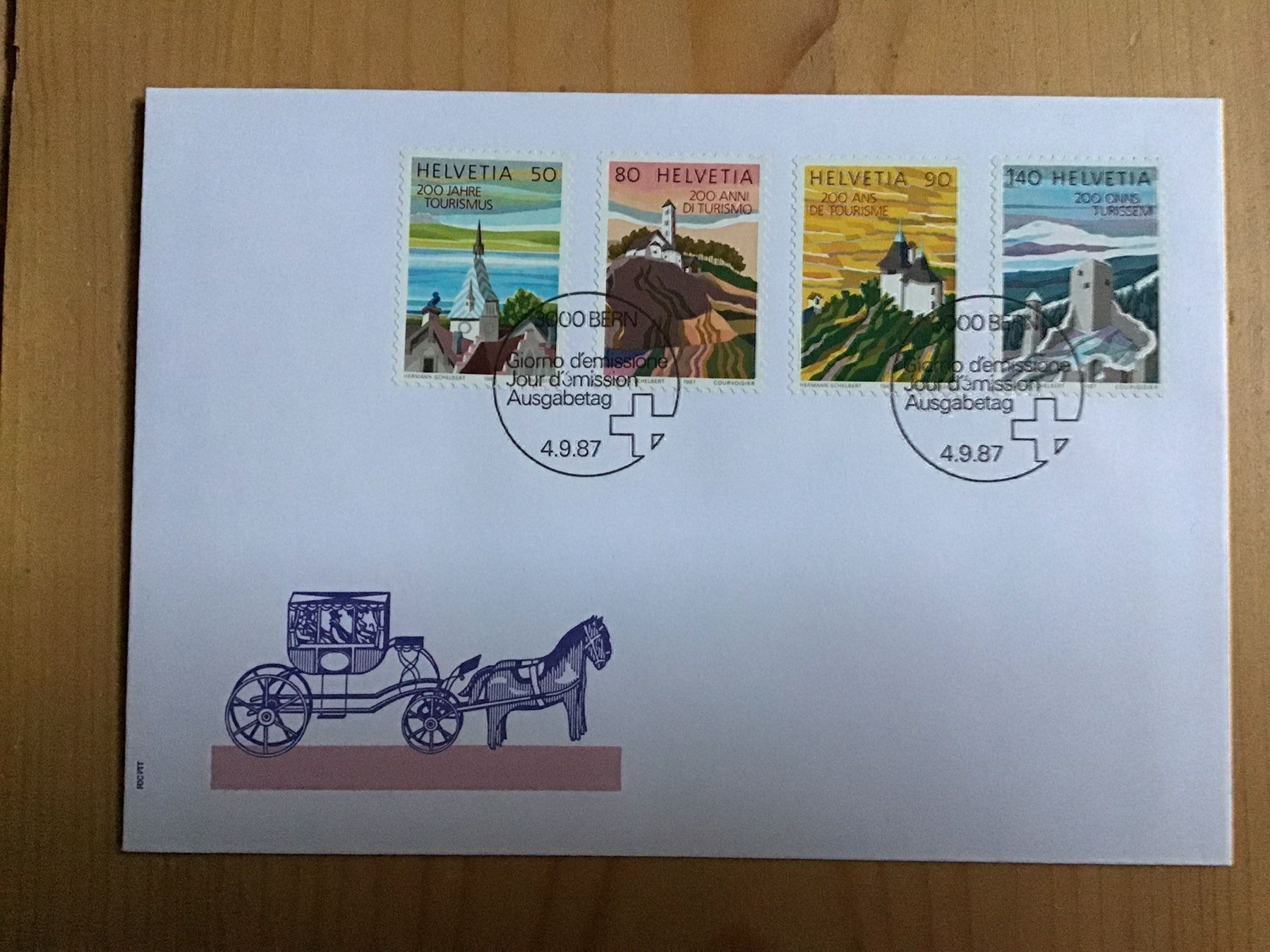 Tutti i francobolli: sondermarken tourismus, 4.9.1987, FDC – Nuovo (secondo la descrizione) da liestal venduto da makai05
