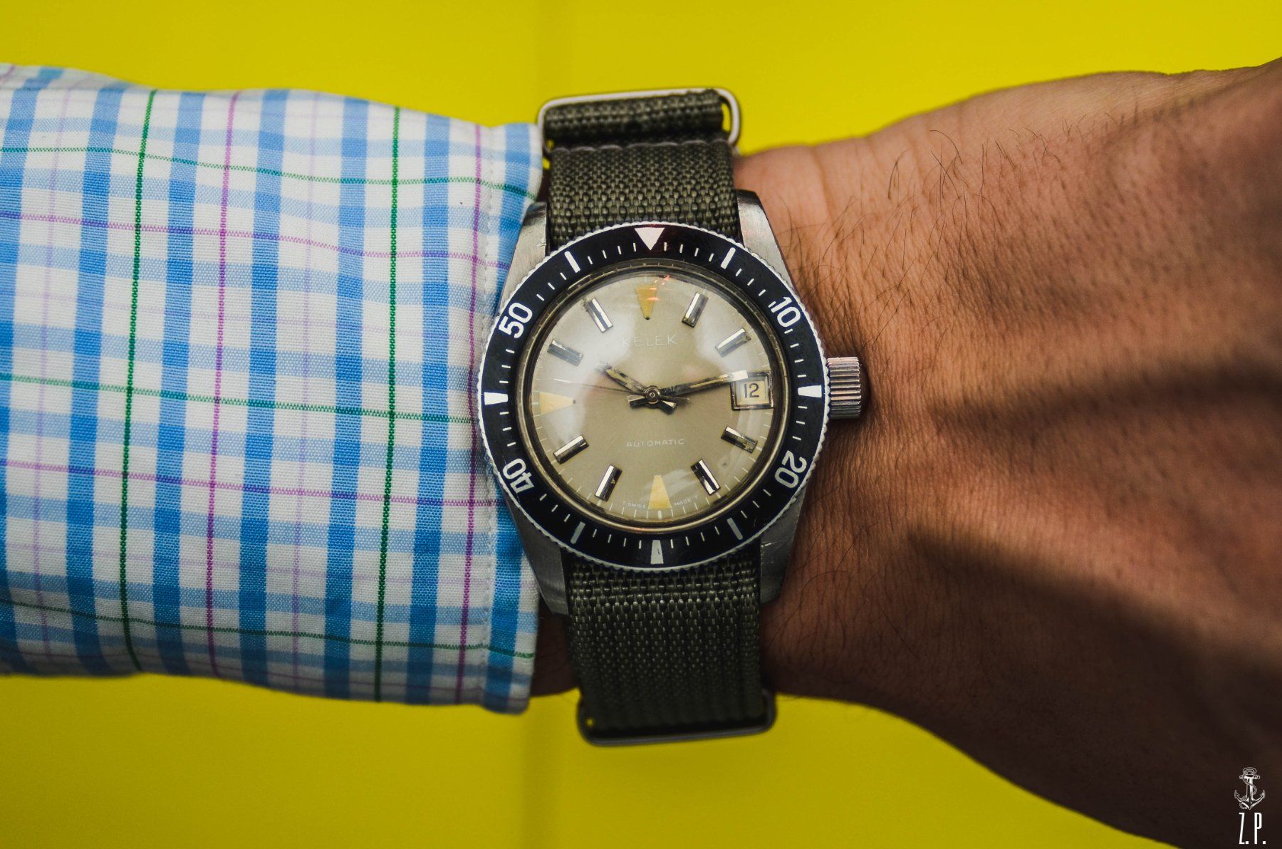 Uhren: Kelek Vintage Diver 1960's Ghost Dial Automatic Swiss Made – Gebraucht aus Boswil von ZPwatches 2