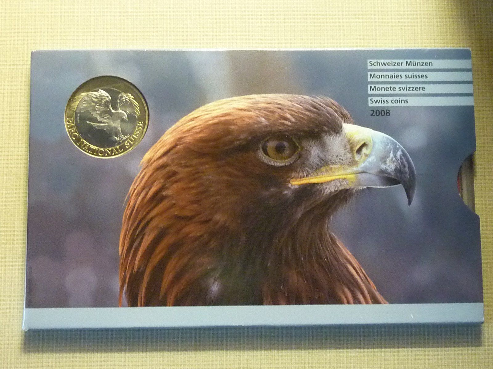 Tutti le monete: Schweizer Münzsatz 2008 Steinadler Stempelglanz. – Nuovo e nell'imballaggio originale da Seon venduto da aee_7gpz
