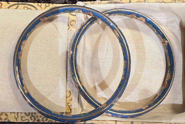Bracciali & Braccialetti: VTG 1970 Cloisonne Bangle Bracelets set – Nuovo (secondo la descrizione) da Gersau venduto da pandabear01 1