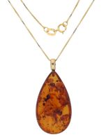 Kette mit Anhänger Bernstein