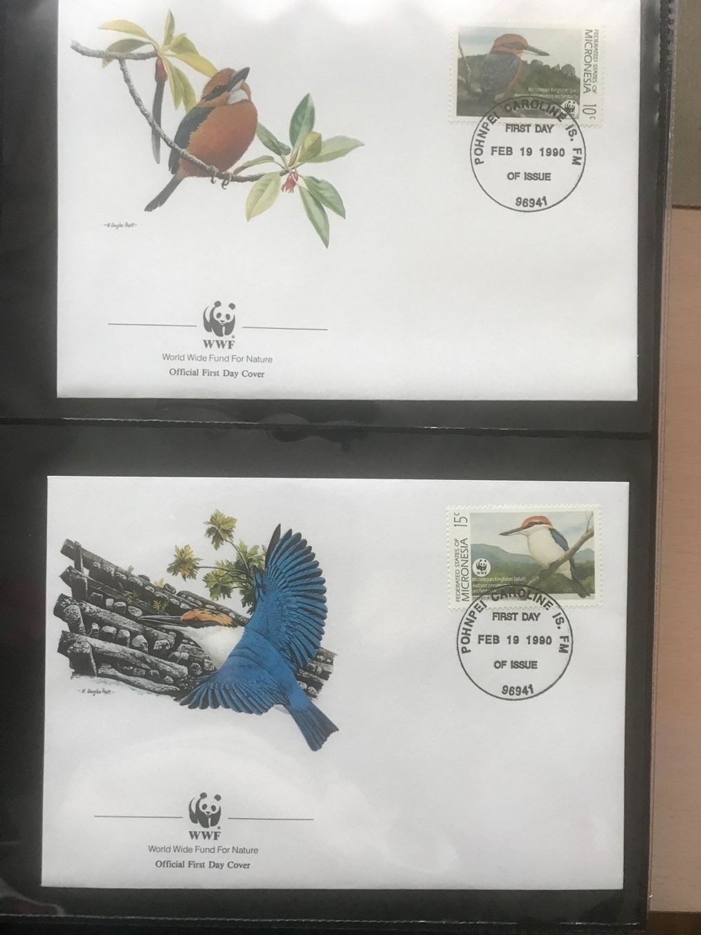 Tous les timbres: WWF Mikronesien 1990 Eisvogel Fruchttaube Set Ersttagsbriefe – Neuf (Voir description) à Winterthur par schnueps