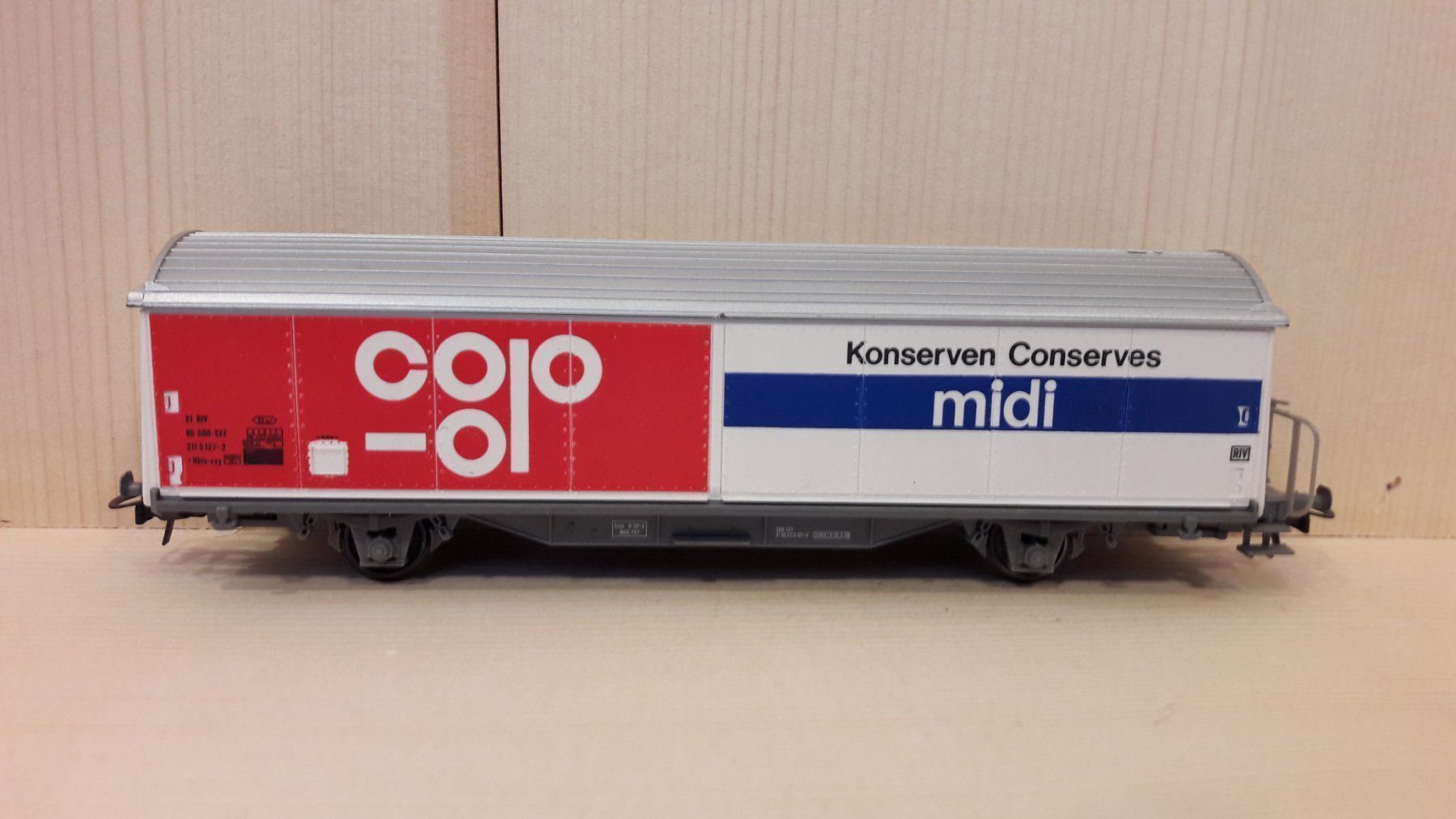 Roco Modellini di ferrovie: Roco HO DC : CFF wagon Hbis "COOP-midi" – Usato da Buttes venduto da Cafe2005 4