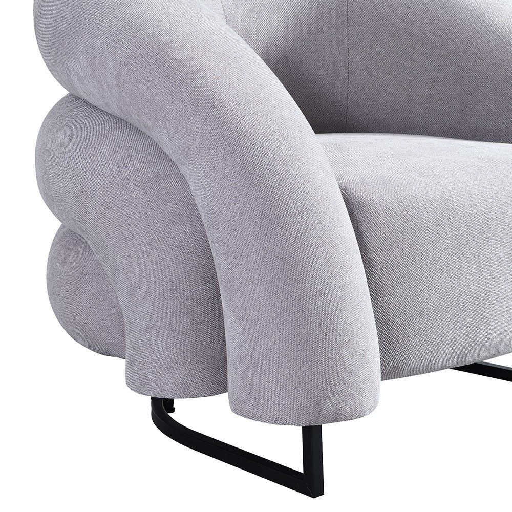 Poltrone: Premium Sessel CLARA Samtgewebe - Grau – Nuovo e nell'imballaggio originale da Wallenwil venduto da toesstal-vertrieb 6