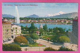 Genf Genève 1950 Place des Alpes