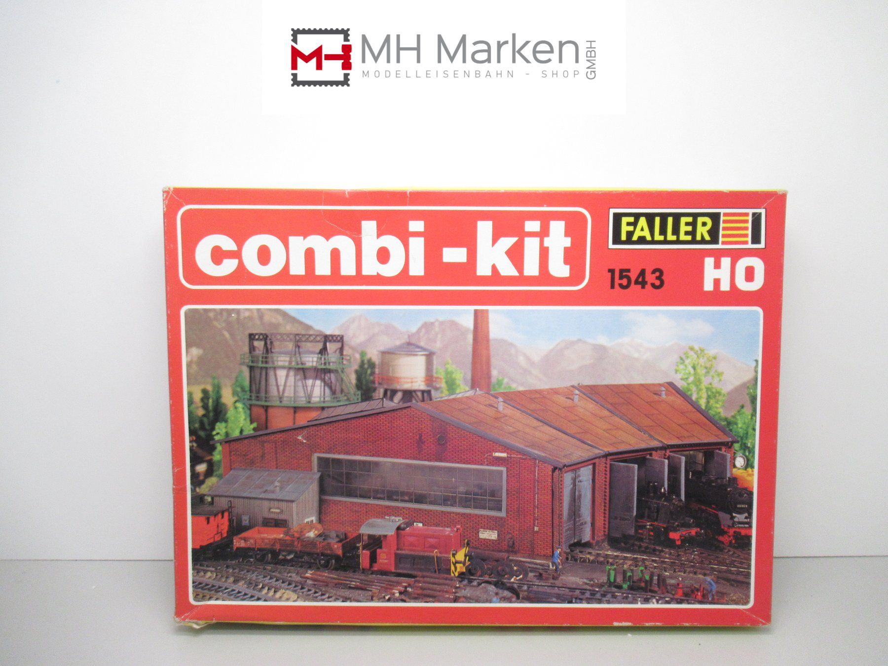 Faller 1543 Bausatz Combi-Kit Ringlokschuppen H0 Bau Anlage (Gebraucht ...