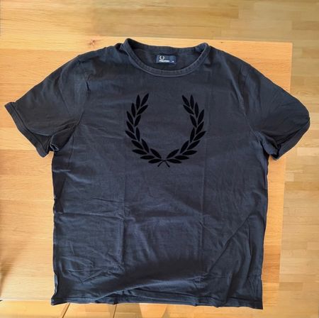 Fred Perry T-Shirt XXL Schwarz Laurel Wreath Logo