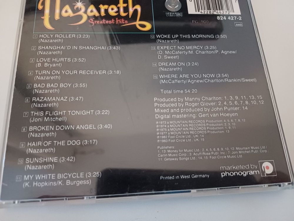 Cd Nazareth Greatest Hits Kaufen Auf Ricardo