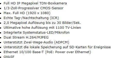 Camcorder: Netzwerk Kamera CNB/2 st. – Gebraucht aus Niederdorf von LeptonAG 4