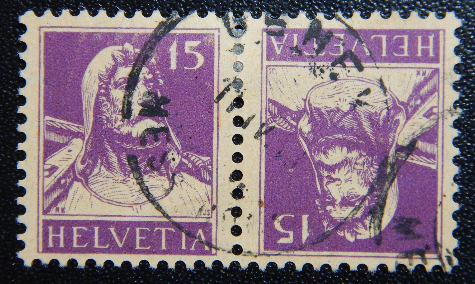 Tutti i francobolli: Schweiz Kat. K9 gest. 1918 Kat. 275 Fr. – Usato da Zürich venduto da Muehlekauf