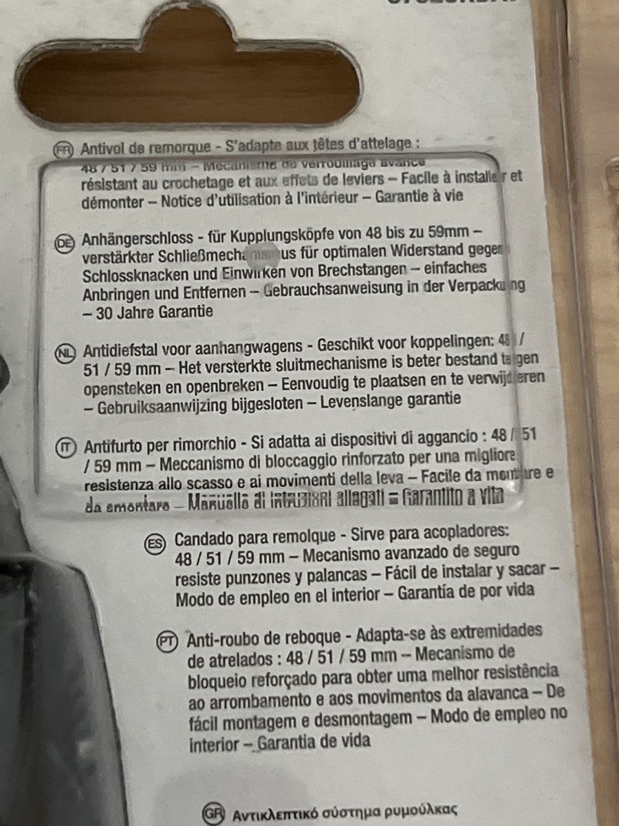 Lucchetti: Anhängerschloss Master Lock neu & originalverpackt – Nuovo e nell'imballaggio originale da Wettingen venduto da Kawasaki987 2