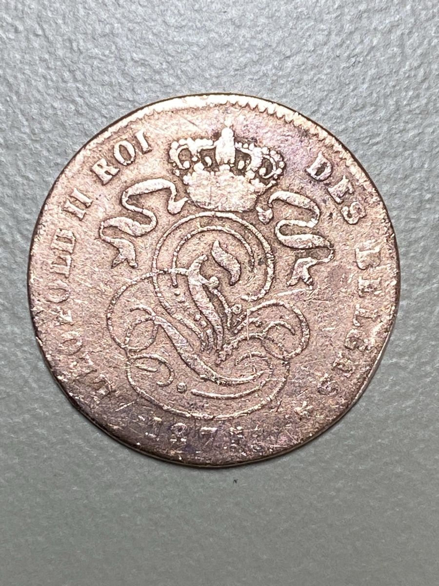 Tutti le monete: Belgique - 2 centimes - 1875 - en français – Usato da Payerne venduto da Mike1682 1