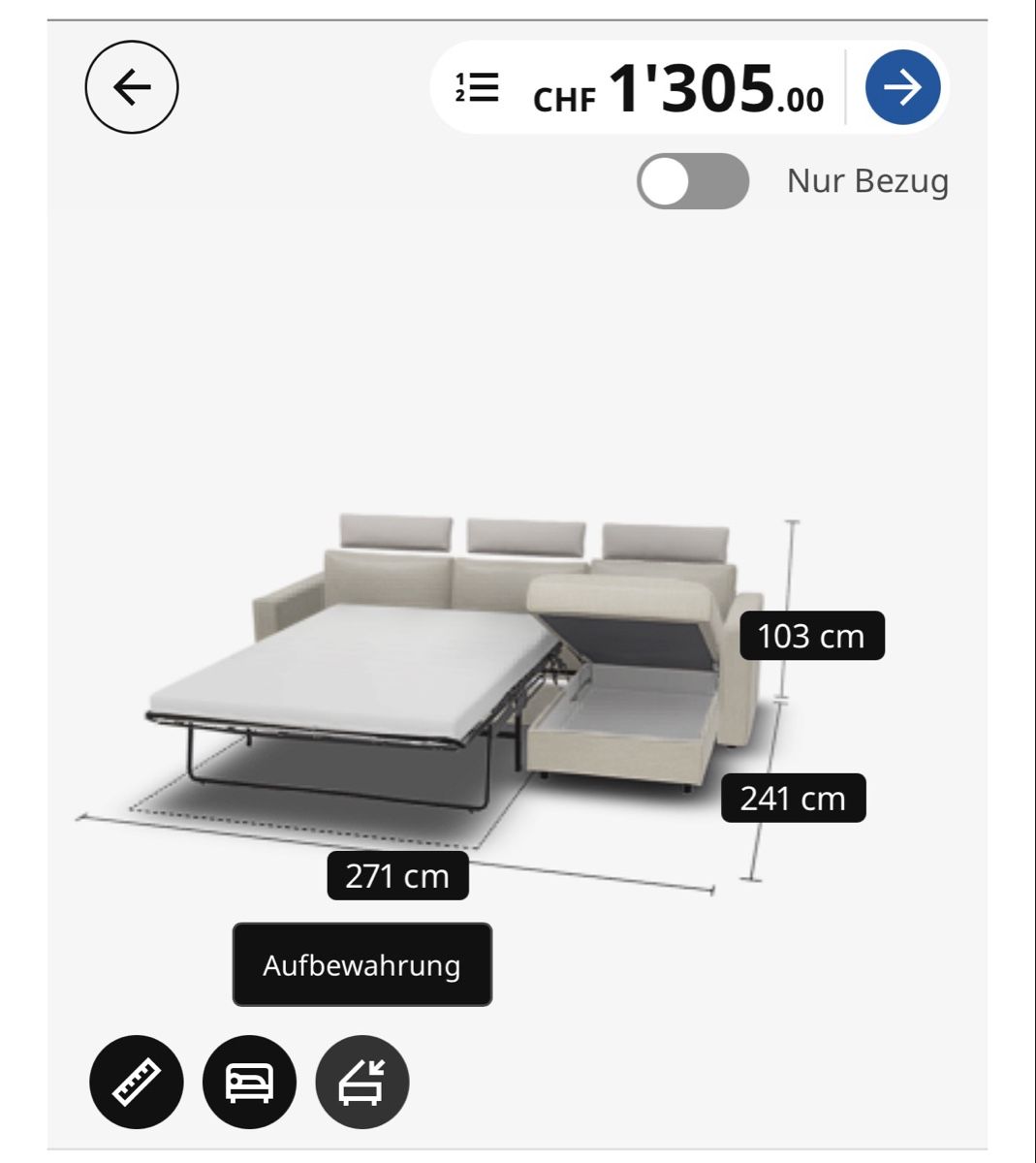 Ikea Sofas: VIMLE Bettsofa Ikea – Gebraucht aus Luzern von szu_th9s 2