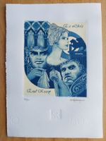 Exlibris Paolo Rovegno - Original Radierung Othello sign.