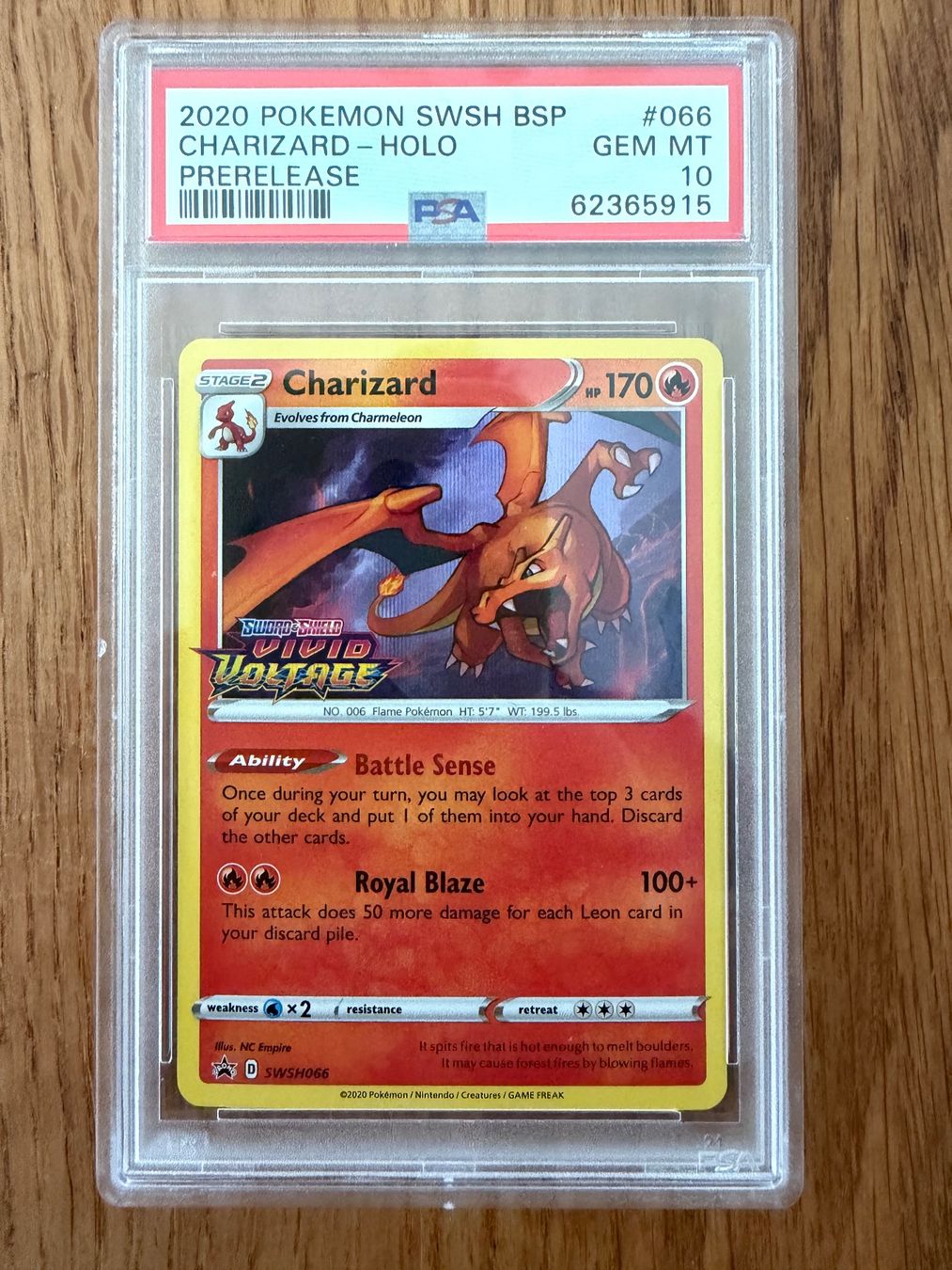 Pokémon Carte collezionabili: 2020 POKEMON CHARIZARD HOLO DRAGON PRERELEASE #66 PSA 10 – Usato da Unterägeri venduto da Famdre
