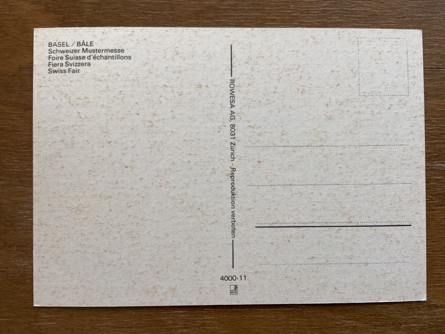 Cartes postales: AK Basel. Mustermesse, Tram – D'occasion à Zürich par Tolima194 1