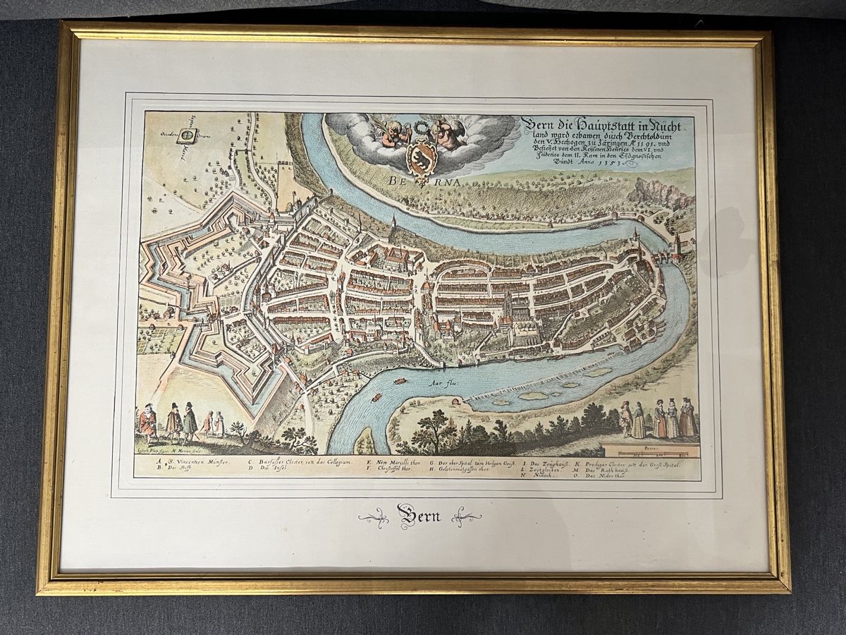 Cartine & Atlanti: Alte Stadtkarte von Bern – Usato da Urdorf venduto da Glouis