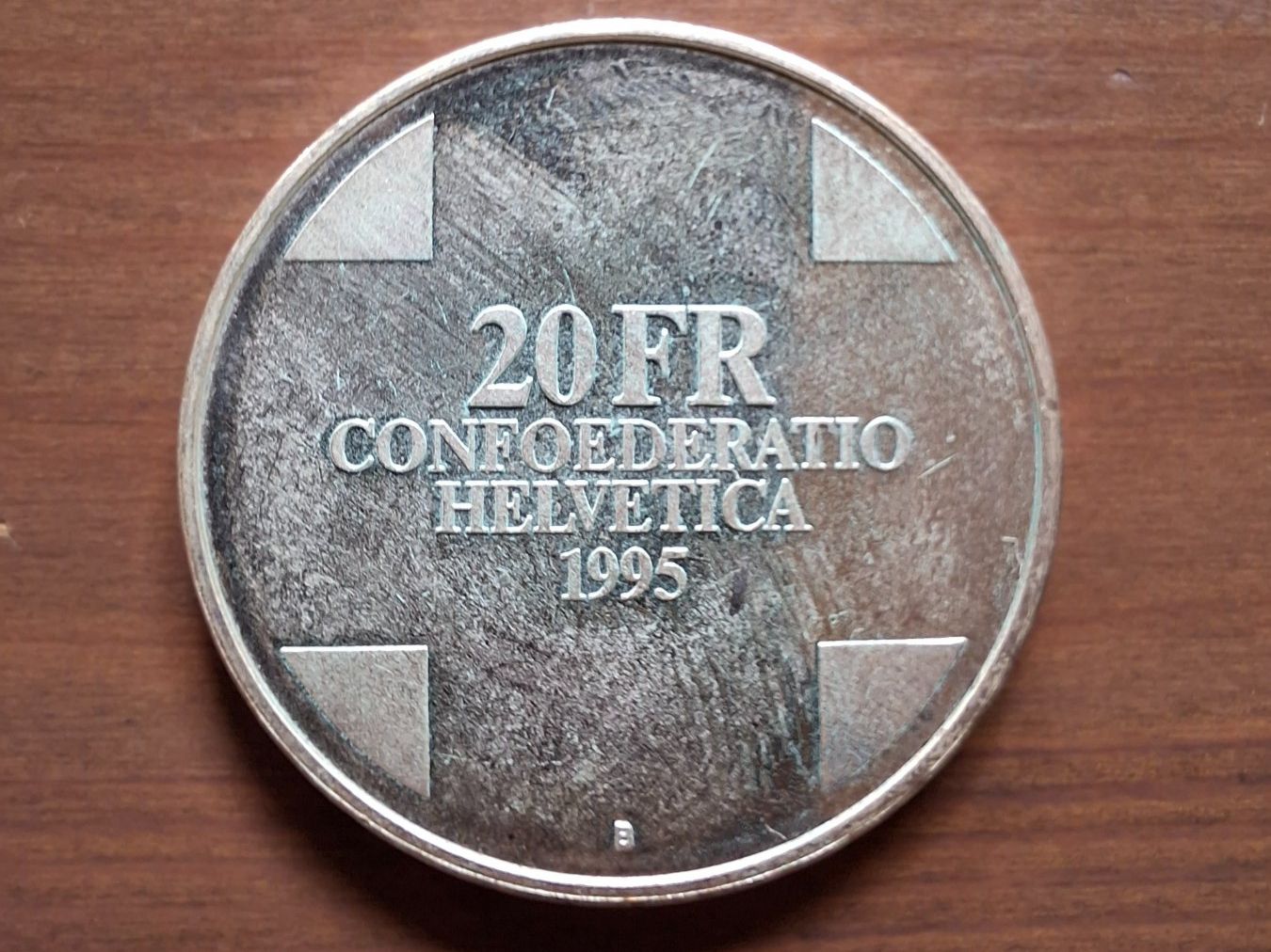 Alle Münzen: 20 CHF - Pièce commémorative 1995 – Gebraucht aus St. Ursen von leotti11 1