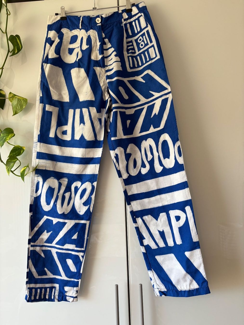 Hosen: POPLIN PROJECT gemusterte Hose Gr. S – Gebraucht aus Zürich von missmodernage