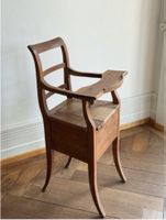 Kindersitz Biedermeyer Holz 45x50x95 cm antik gebraucht