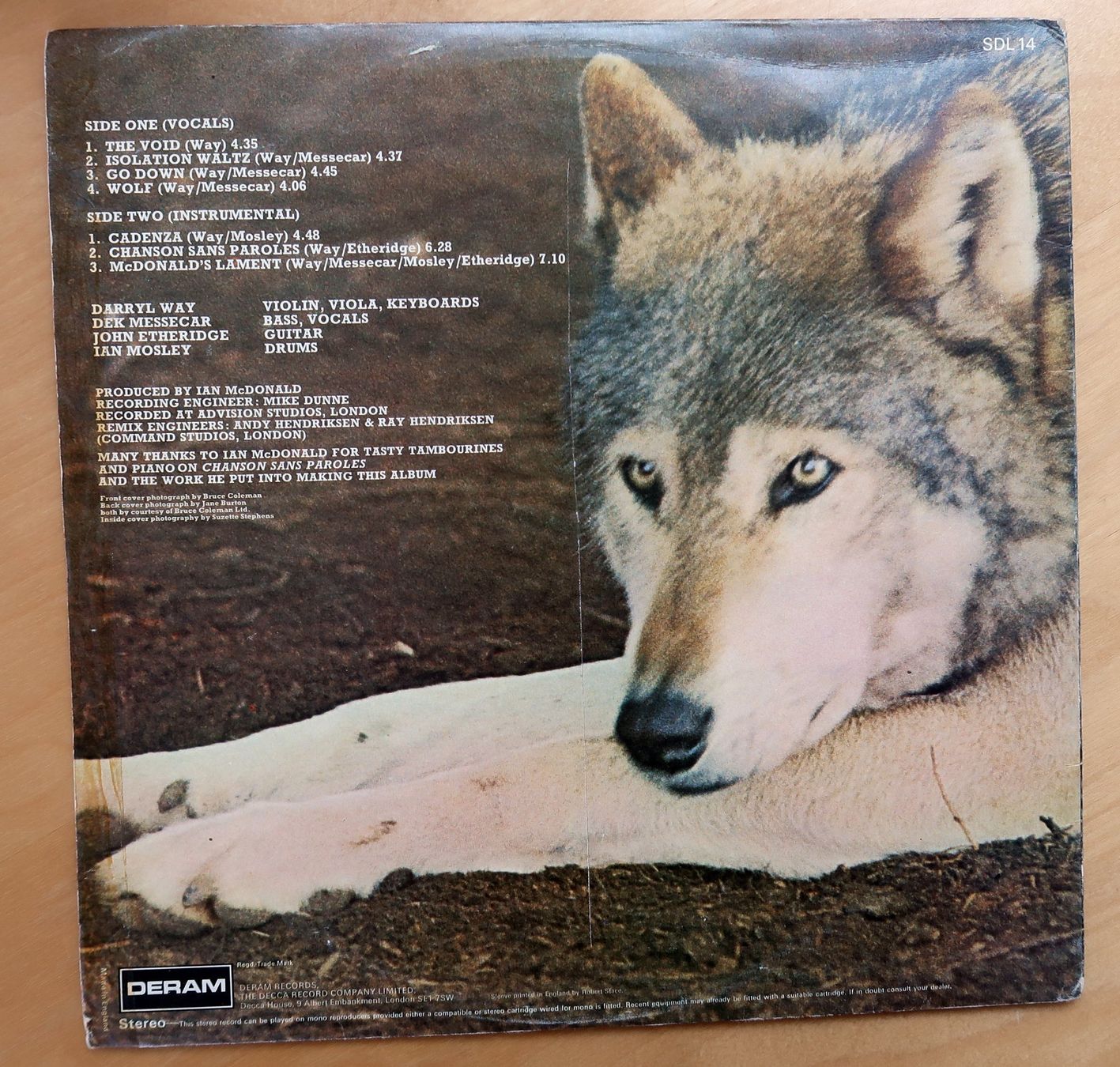 Dischi in vinile: DARRYL WAY's WOLF - CANIS LUPUS (LP VG) – Usato da Hedingen venduto da Studers 2