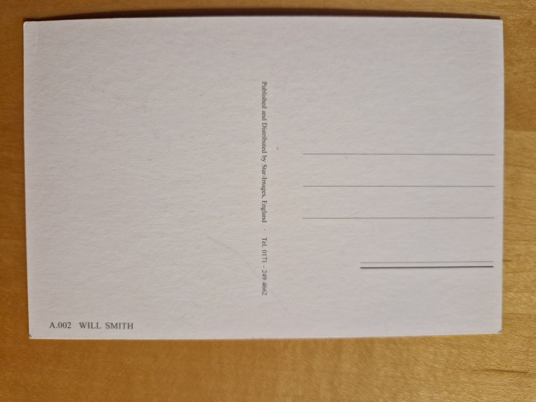 Autogramme: Will Smith, Original Autogramm auf Postkarte in Farbe – Gebraucht aus Salmsach von aacs65 1