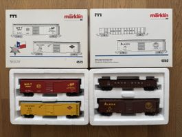 Märklin 4579 und 4860 USA 2 x Güterwagenset
