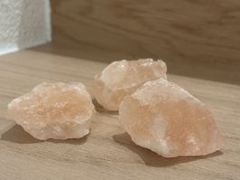 Natursteine: Himalaya-Salz (rosa Halit), 3 Stück