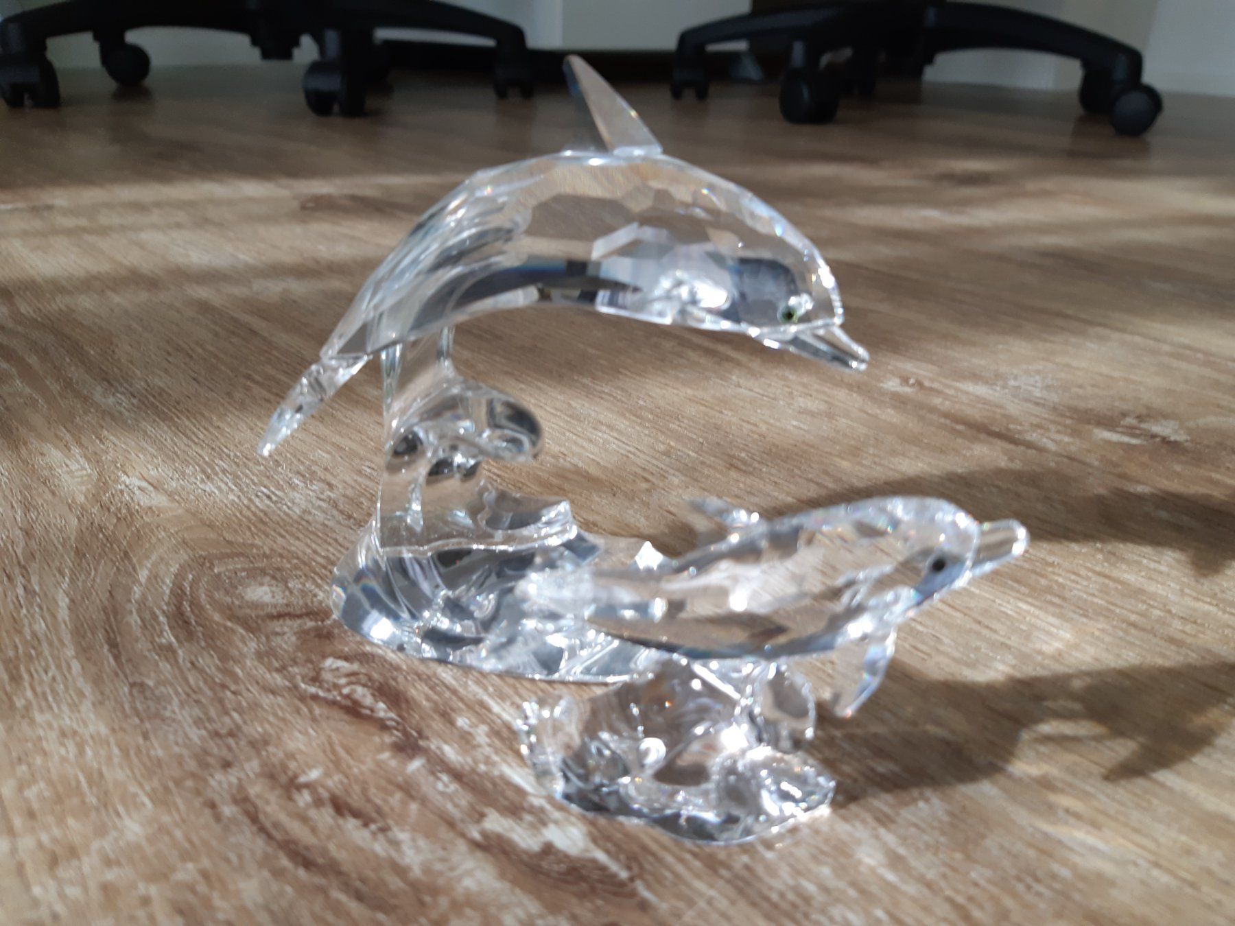 Swarovski Statuette: Swarovski Delphin / Delfin Mutter mit Junges / Baby – Nuovo (secondo la descrizione) da Thierachern venduto da Shila99 2