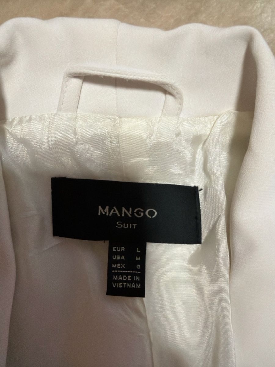 Mango Giacche: Blazer Mango Suit blanc coupe ajustée taille L – Usato da Fribourg venduto da cat_tb68 1