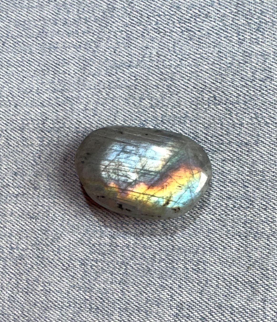 Minerali & Pietre curative: Labradorit rundum poliert   mit "FEUER"  schön!!   Stein – Nuovo e nell'imballaggio originale da Leuggern venduto da gemshow 3