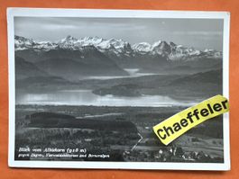 Blick vom Albishorn, gegen Zuger- Vierwaldstättersee & Alpen