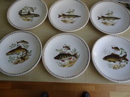 6 Vintage Fischteller