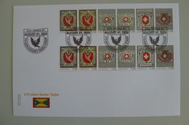 1843-2020, 175 J. CH-Briefmarken SPEZIAL-AUSGABE mit TAUBEN