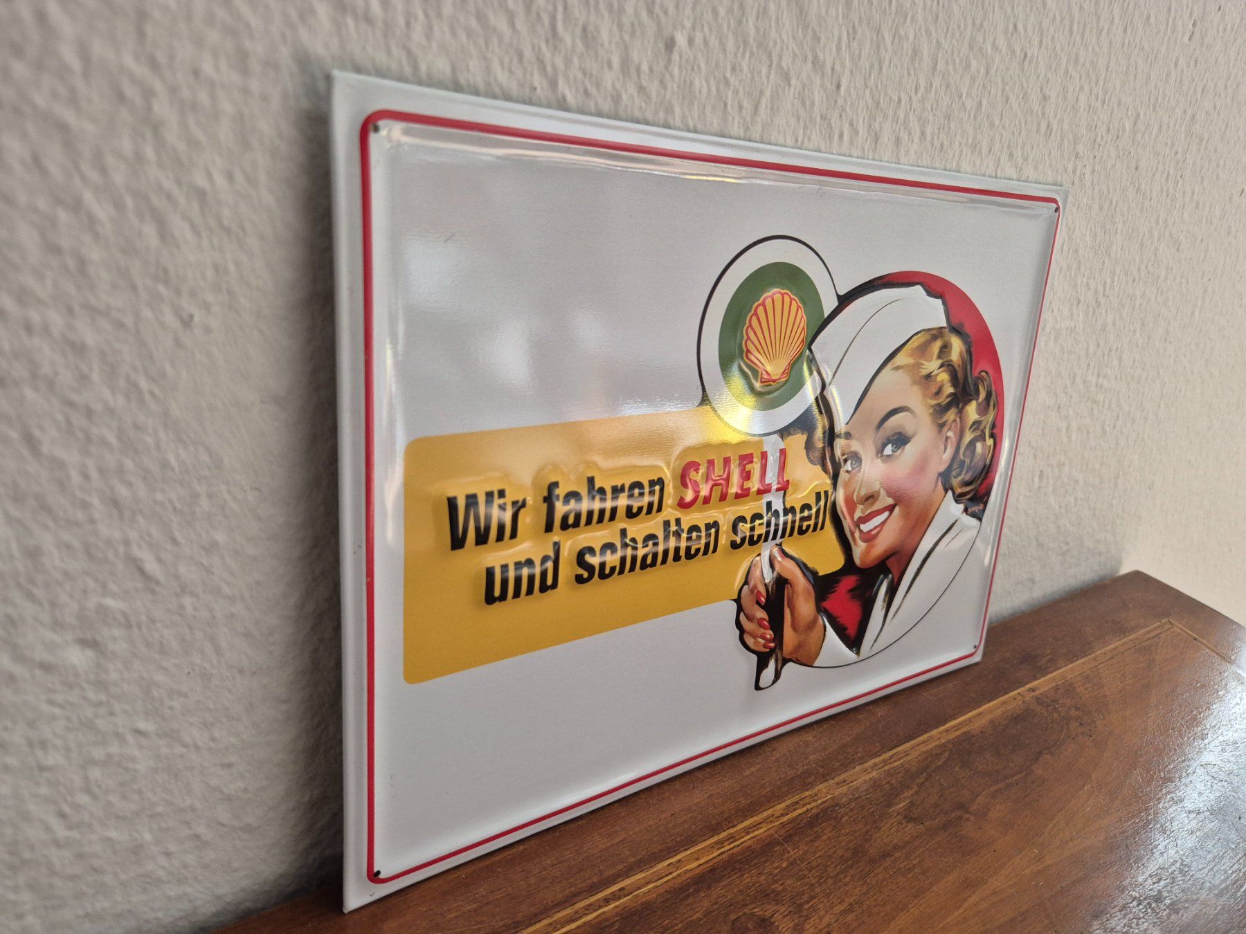 Shell Ecriteaux: Blechschild Shell Tankstelle Tanksäule Limitiert 2001 Blech – D'occasion à Neuhausen par rraayy 5