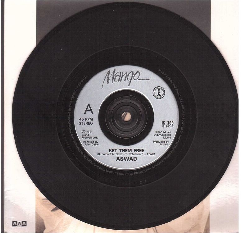 Schallplatten: Aswad  --  Set them free   Single7 – Gebraucht aus Rheinau von thespecials