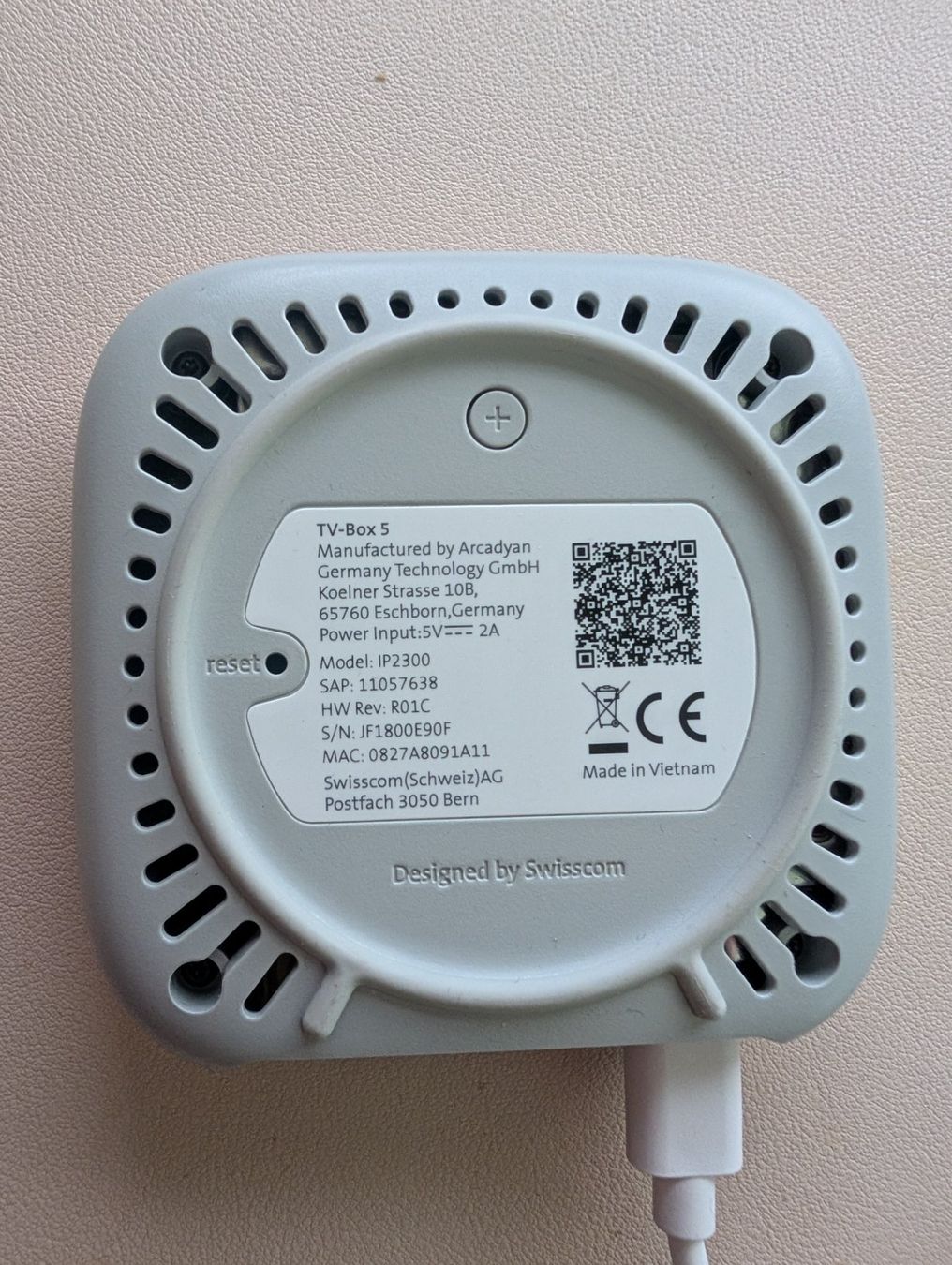 Swisscom Multimediaplayer & Streamer: Swisscom TV-Box 5 – Gebraucht aus Bern von Rast 2