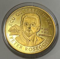 1 ECU  - Peter Rosegger - Österreich - Vergoldet - 1995