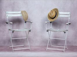 2 Zanotta „Celestina“ Leder-Klappstühle Design Marco Zanuso