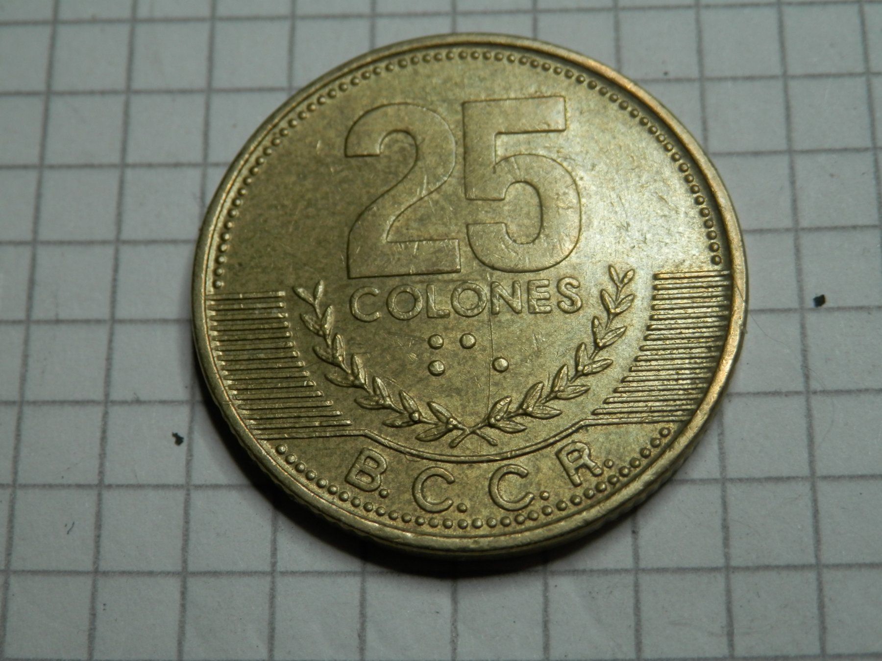 Tutti le monete: Costa Rica 25 Colones, 2001 – Usato da Weiach venduto da weiach81 1