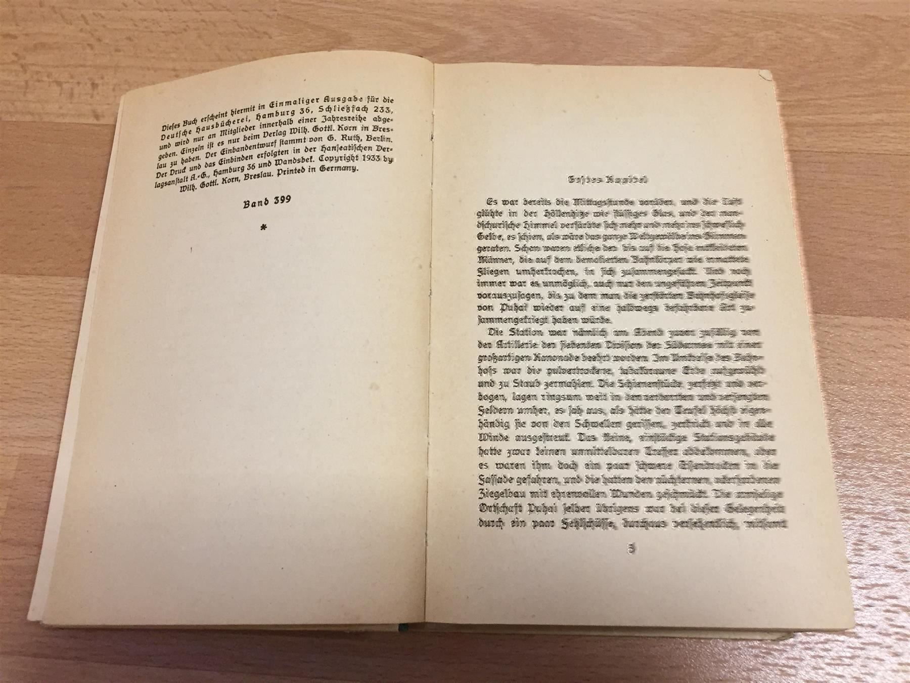 Libri: G.Menzel «Flüchtlinge» 1933 – Usato da Cormagens venduto da Bonsai111 4