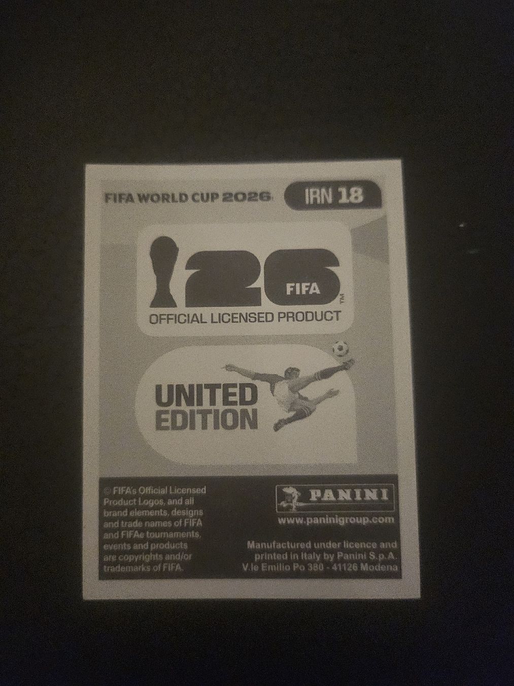 Panini Carte collezionabili: panini IRN 18 – Nuovo (secondo la descrizione) da Croy venduto da sylvie1350 1