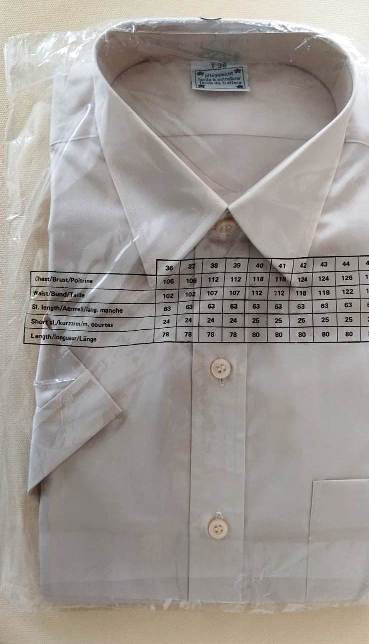 Camicie: Hemd aus Baumwolle, kurzarm - Grösse 38 - – Nuovo e nell'imballaggio originale da Zürich venduto da -italo-