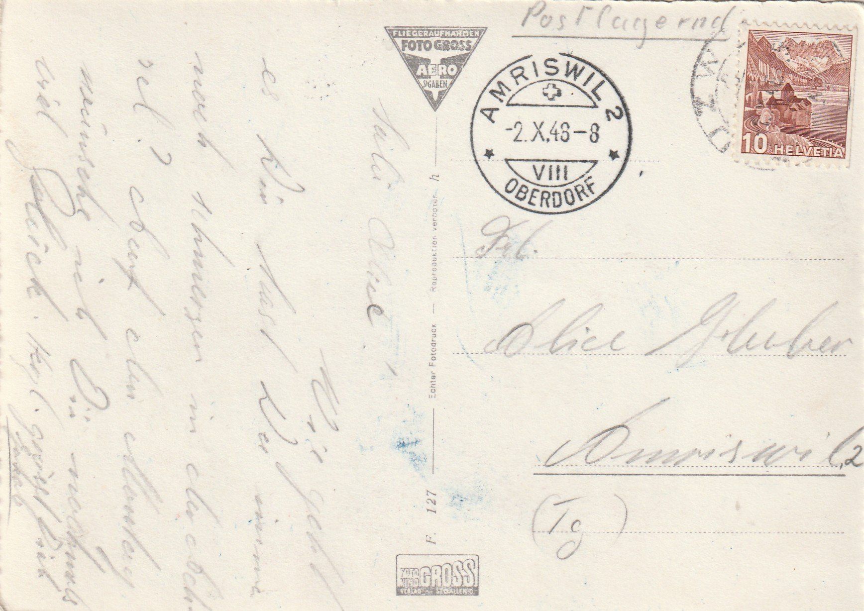 Cartoline postali: Uzwil Flugaufnahme – Usato da Rorschacherberg venduto da fratovi2 1