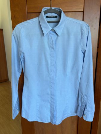 Designer-Bluse Pennyblack mit Wechselkragen, Grösse S