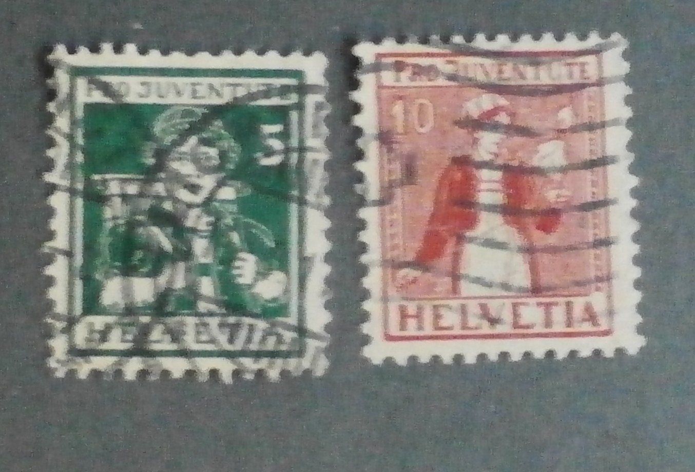 Alle Briefmarken: CH Pro Juventute 1916+1917 – Gebraucht aus Kehrsatz von Bernherb2 1